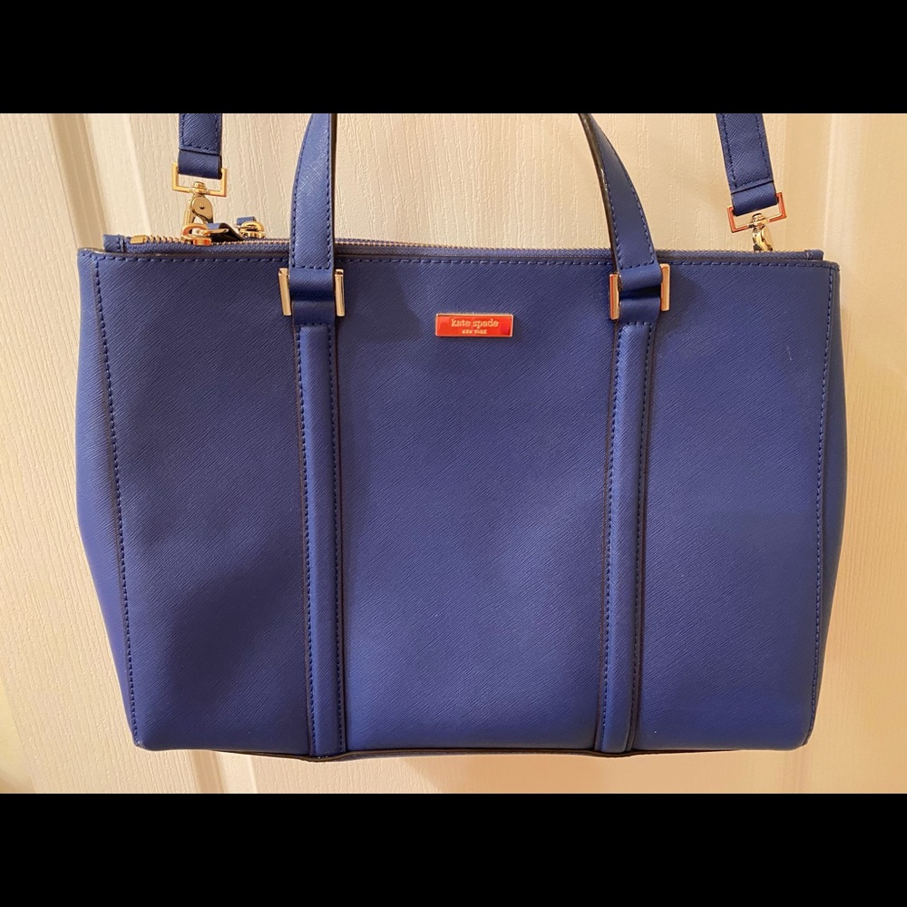 Kate Spade blue leather handbag